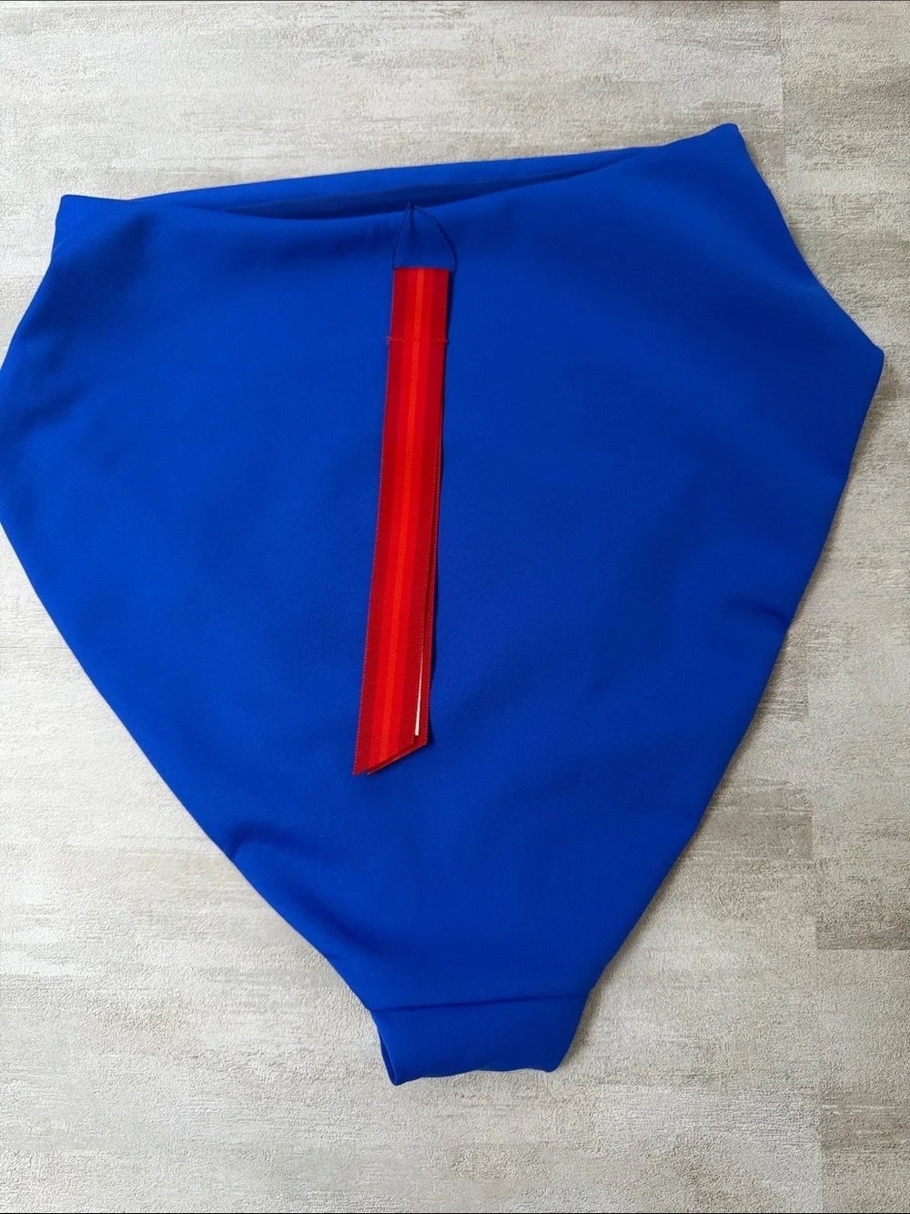 LEFT ON FRIDAY Hi Hi High Waist Bikini Bottoms First Place Blue Sz M NWT
